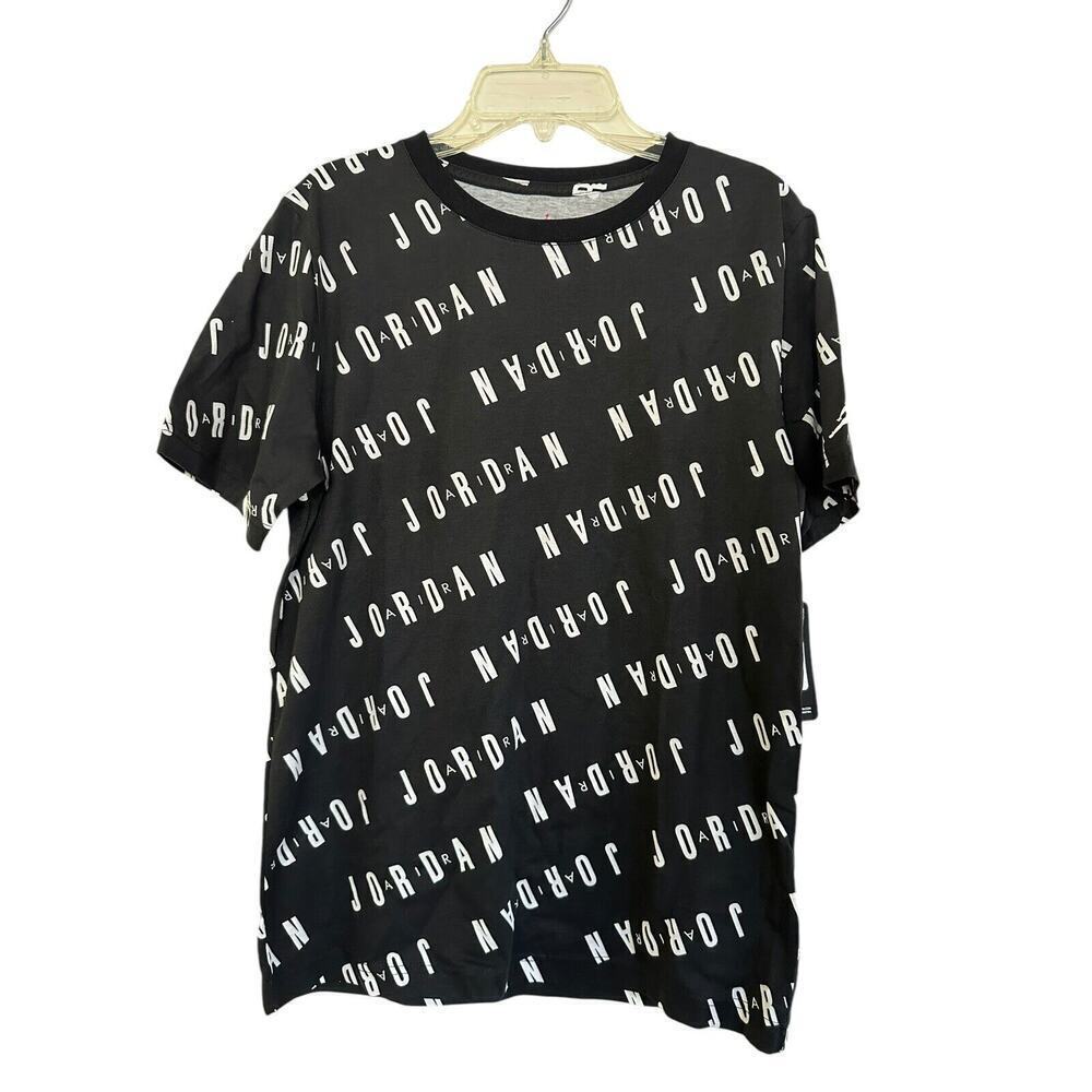 Jordan Essentials Printed Tee/teen Boys Black And White Size XL 13-15 Years